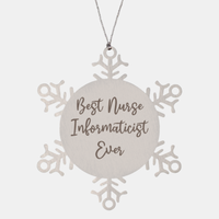 Load image into Gallery viewer, Best Nurse Informaticist Ever Ornament Christmas Gift for Him Her Snowflake Ornament
