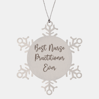Load image into Gallery viewer, Best Nurse Practitioner Ever Ornament Christmas Gift for Him Her Snowflake Ornament
