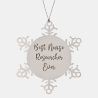 Load image into Gallery viewer, Best Nurse Researcher Ever Ornament Christmas Gift for Him Her Snowflake Ornament
