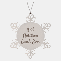 Load image into Gallery viewer, Best Nutrition Coach Ever Ornament Christmas Gift for Him Her Snowflake Ornament

