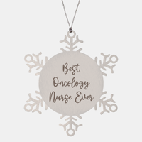 Load image into Gallery viewer, Best Oncology Nurse Ever Ornament Christmas Gift for Him Her Snowflake Ornament

