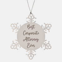 Load image into Gallery viewer, Best Corporate Attorney Ever Ornament Christmas Gift for Him Her Snowflake Ornament

