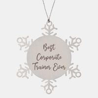 Load image into Gallery viewer, Best Corporate Trainer Ever Ornament Christmas Gift for Him Her Snowflake Ornament
