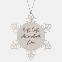 Load image into Gallery viewer, Best Cost Accountant Ever Ornament Christmas Gift for Him Her Snowflake Ornament
