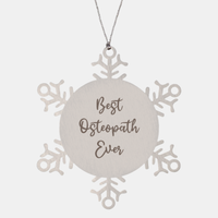 Load image into Gallery viewer, Best Osteopath Ever Ornament Christmas Gift for Him Her Snowflake Ornament

