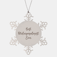 Load image into Gallery viewer, Best Otolaryngologist Ever Ornament Christmas Gift for Him Her Snowflake Ornament
