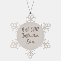 Load image into Gallery viewer, Best CPR Instructor Ever Ornament Christmas Gift for Him Her Snowflake Ornament
