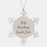 Load image into Gallery viewer, Best Parenting Coach Ever Ornament Christmas Gift for Him Her Snowflake Ornament
