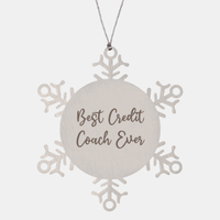 Load image into Gallery viewer, Best Credit Coach Ever Ornament Christmas Gift for Him Her Snowflake Ornament
