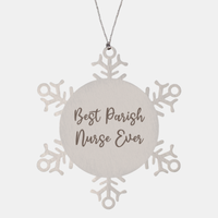 Load image into Gallery viewer, Best Parish Nurse Ever Ornament Christmas Gift for Him Her Snowflake Ornament
