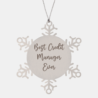 Load image into Gallery viewer, Best Credit Manager Ever Ornament Christmas Gift for Him Her Snowflake Ornament
