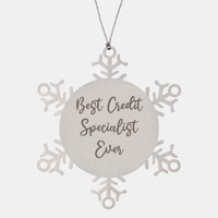 Load image into Gallery viewer, Best Credit Specialist Ever Ornament Christmas Gift for Him Her Snowflake Ornament

