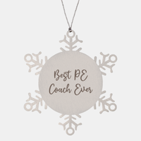 Load image into Gallery viewer, Best PE Coach Ever Ornament Christmas Gift for Him Her Snowflake Ornament
