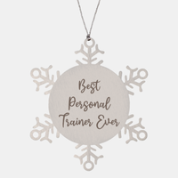 Load image into Gallery viewer, Best Personal Trainer Ever Ornament Christmas Gift for Him Her Snowflake Ornament
