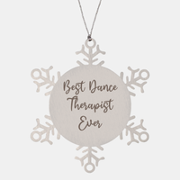 Load image into Gallery viewer, Best Dance Therapist Ever Ornament Christmas Gift for Him Her Snowflake Ornament
