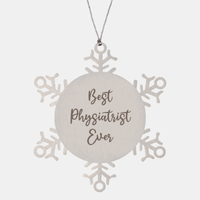 Load image into Gallery viewer, Best Physiatrist Ever Ornament Christmas Gift for Him Her Snowflake Ornament
