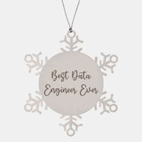 Load image into Gallery viewer, Best Data Engineer Ever Ornament Christmas Gift for Him Her Snowflake Ornament
