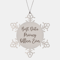 Load image into Gallery viewer, Best Data Privacy Officer Ever Ornament Christmas Gift for Him Her Snowflake Ornament
