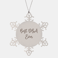 Load image into Gallery viewer, Best DBA Ever Ornament Christmas Gift for Him Her Snowflake Ornament
