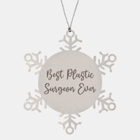 Load image into Gallery viewer, Best Plastic Surgeon Ever Ornament Christmas Gift for Him Her Snowflake Ornament
