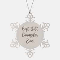 Load image into Gallery viewer, Best Debt Counselor Ever Ornament Christmas Gift for Him Her Snowflake Ornament

