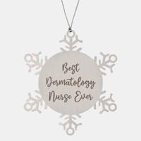 Load image into Gallery viewer, Best Dermatology Nurse Ever Ornament Christmas Gift for Him Her Snowflake Ornament
