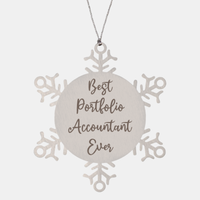 Load image into Gallery viewer, Best Portfolio Accountant Ever Ornament Christmas Gift for Him Her Snowflake Ornament
