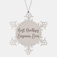 Load image into Gallery viewer, Best DevOps Engineer Ever Ornament Christmas Gift for Him Her Snowflake Ornament
