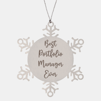 Load image into Gallery viewer, Best Portfolio Manager Ever Ornament Christmas Gift for Him Her Snowflake Ornament
