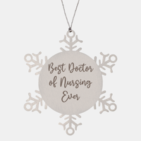 Load image into Gallery viewer, Best Doctor of Nursing Ever Ornament Christmas Gift for Him Her Snowflake Ornament
