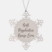 Load image into Gallery viewer, Best Psychiatric Nurse Ever Ornament Christmas Gift for Him Her Snowflake Ornament
