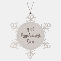 Load image into Gallery viewer, Best Psychiatrist Ever Ornament Christmas Gift for Him Her Snowflake Ornament
