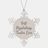 Load image into Gallery viewer, Best Psychology Teacher Ever Ornament Christmas Gift for Him Her Snowflake Ornament

