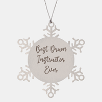 Load image into Gallery viewer, Best Drum Instructor Ever Ornament Christmas Gift for Him Her Snowflake Ornament
