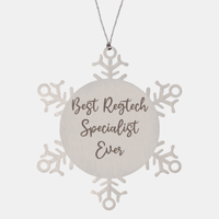 Load image into Gallery viewer, Best Regtech Specialist Ever Ornament Christmas Gift for Him Her Snowflake Ornament
