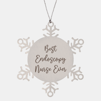 Load image into Gallery viewer, Best Endoscopy Nurse Ever Ornament Christmas Gift for Him Her Snowflake Ornament
