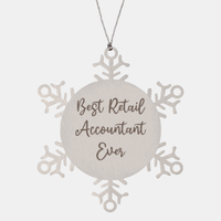 Load image into Gallery viewer, Best Retail Accountant Ever Ornament Christmas Gift for Him Her Snowflake Ornament
