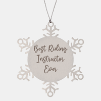 Load image into Gallery viewer, Best Riding Instructor Ever Ornament Christmas Gift for Him Her Snowflake Ornament
