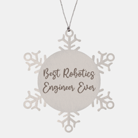 Load image into Gallery viewer, Best Robotics Engineer Ever Ornament Christmas Gift for Him Her Snowflake Ornament
