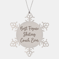 Load image into Gallery viewer, Best Figure Skating Coach Ever Ornament Christmas Gift for Him Her Snowflake Ornament
