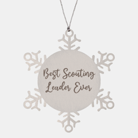 Load image into Gallery viewer, Best Scouting Leader Ever Ornament Christmas Gift for Him Her Snowflake Ornament
