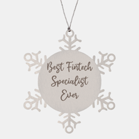 Load image into Gallery viewer, Best Fintech Specialist Ever Ornament Christmas Gift for Him Her Snowflake Ornament

