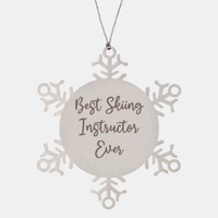 Load image into Gallery viewer, Best Skiing Instructor Ever Ornament Christmas Gift for Him Her Snowflake Ornament
