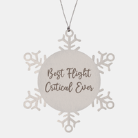 Load image into Gallery viewer, Best Flight Critical Ever Ornament Christmas Gift for Him Her Snowflake Ornament
