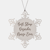 Load image into Gallery viewer, Best Sleep Disorder Nurse Ever Ornament Christmas Gift for Him Her Snowflake Ornament
