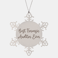 Load image into Gallery viewer, Best Forensic Auditor Ever Ornament Christmas Gift for Him Her Snowflake Ornament
