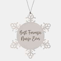 Load image into Gallery viewer, Best Forensic Nurse Ever Ornament Christmas Gift for Him Her Snowflake Ornament
