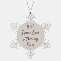 Load image into Gallery viewer, Best Space Law Attorney Ever Ornament Christmas Gift for Him Her Snowflake Ornament
