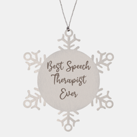 Load image into Gallery viewer, Best Speech Therapist Ever Ornament Christmas Gift for Him Her Snowflake Ornament
