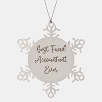 Load image into Gallery viewer, Best Fund Accountant Ever Ornament Christmas Gift for Him Her Snowflake Ornament

